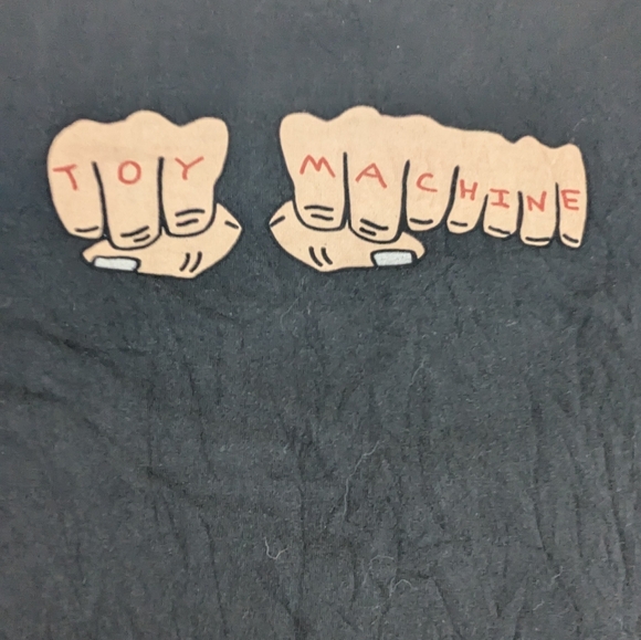 Toy Machine Other - Toy Machine FISTS Authentic Skateboard Company Streetwear Black Tee Medium